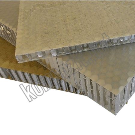 Aluminyum Honeycomb Balpeteği Panel C:6mm D:56kg/m3 T:15mm 150cm x 300cm (FRP yuzey)