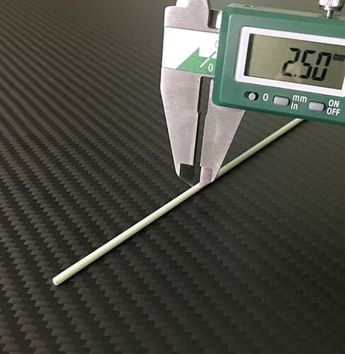 Cam Fiber Çubuk Çap:2.5mm - 1