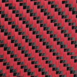 Dekoratif Karbon Fiber Kumaş Kırmızı/Siyah 210gr/m2 twill - 1