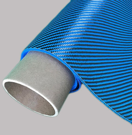 Dekoratif Karbon Fiber Kumaş Mavi/Siyah 210gr/m2 twill - 2