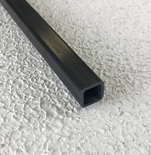 Karbon Fiber Eko Kare Profil Dış/İç:10mm/8mm - 1