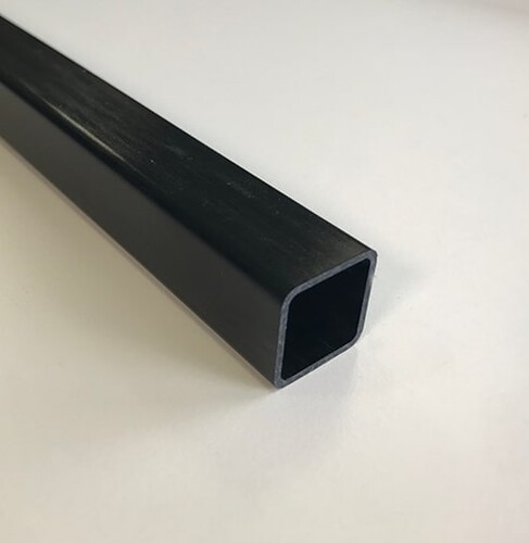 Karbon Fiber Eko Kare Profil Dış/İç: 13mm/10mm - Thumbnail