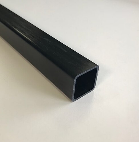 Karbon Fiber Eko Kare Profil Dış/İç: 13mm/10mm - 1