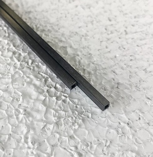 Karbon Fiber Eko Kare Profil Dış/İç:3mm/2mm - 1