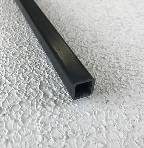 Karbon Fiber Eko Kare Profil Dış/İç:4mm/3mm - Thumbnail