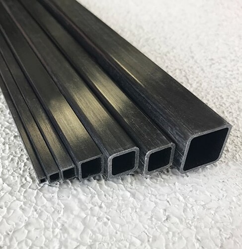 Karbon Fiber Eko Kare Profil Dış/İç:5mm/4mm - 1
