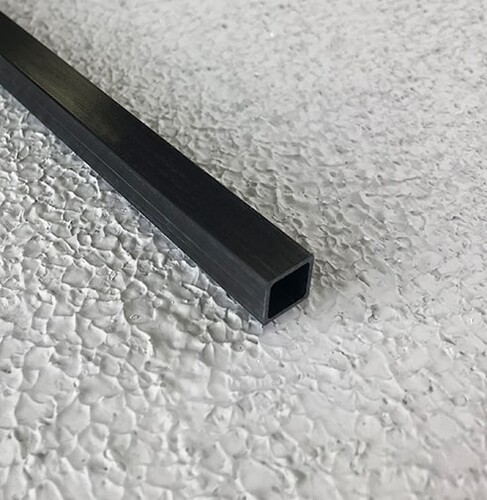 Karbon Fiber Eko Kare Profil Dış/İç:8mm/7mm - Thumbnail