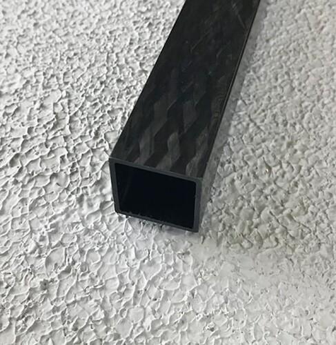 Karbon Fiber Kare Pro Profil Dış/İç:25mm/22mm - 1