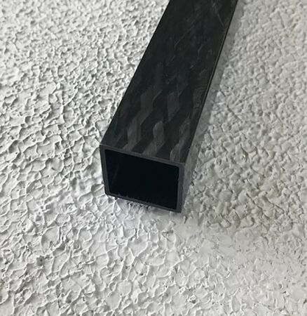 Karbon Fiber Kare Pro Profil Dış/İç:25mm/22mm - 1