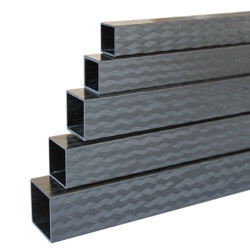 Karbon Fiber Kare Profil Dış/İç 22mm/19mm PRO - 1