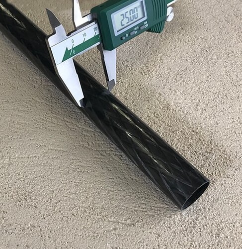 Karbon Fiber Boru Pro Dış/İç Çap:25mm/22mm - 1