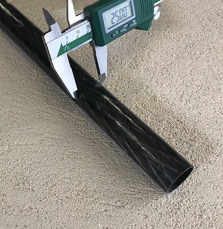 Karbon Fiber Boru Pro Dış/İç Çap:25mm/22mm - 1